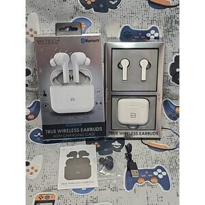 Bytech True Wireless Earbuds with Charging Case - White *OPEN BOX NEW*